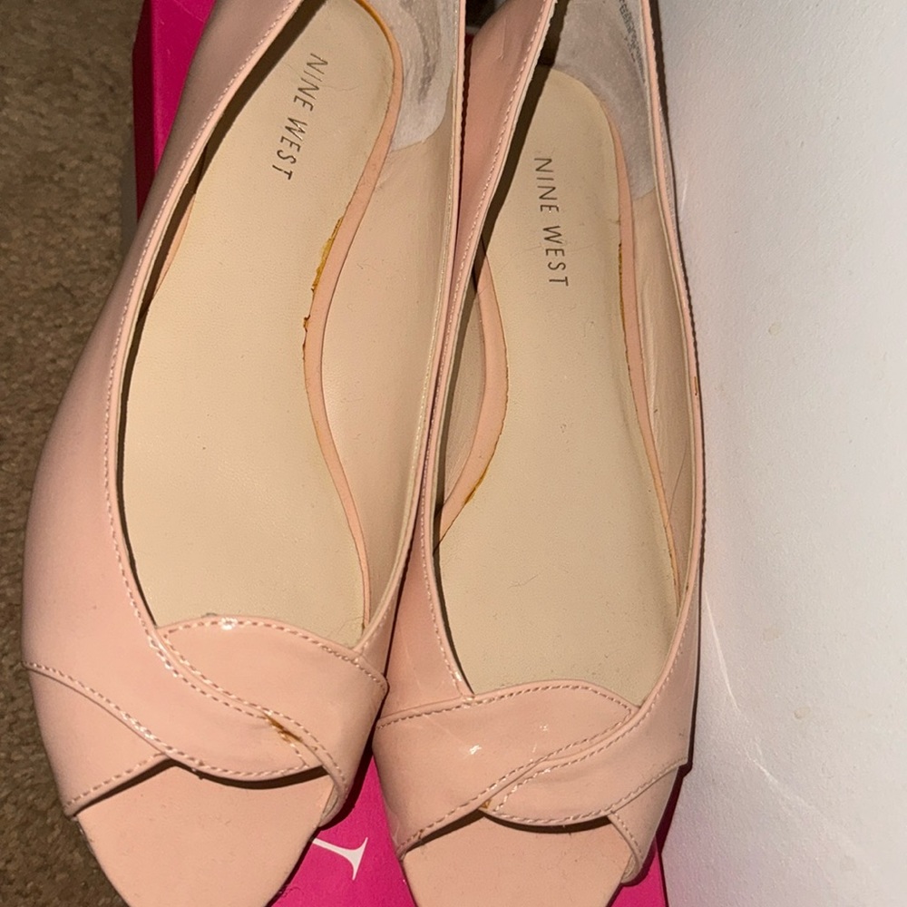 COPY - Nine West blush flats. Never worn